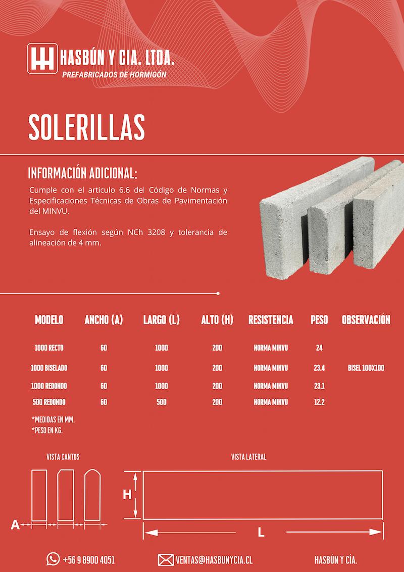 SOLERILLAS FICHA TECNICA