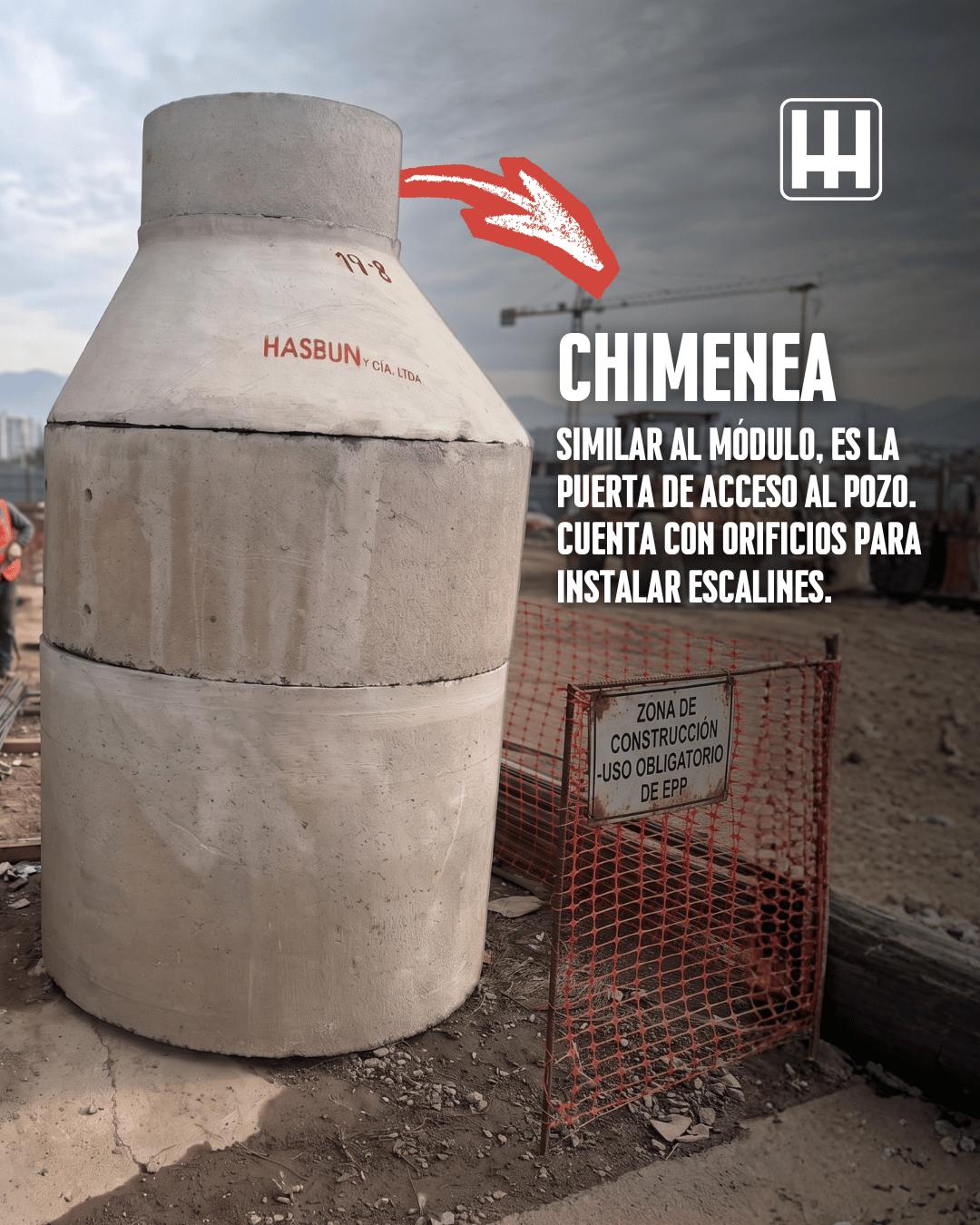 chimenea de hormigon