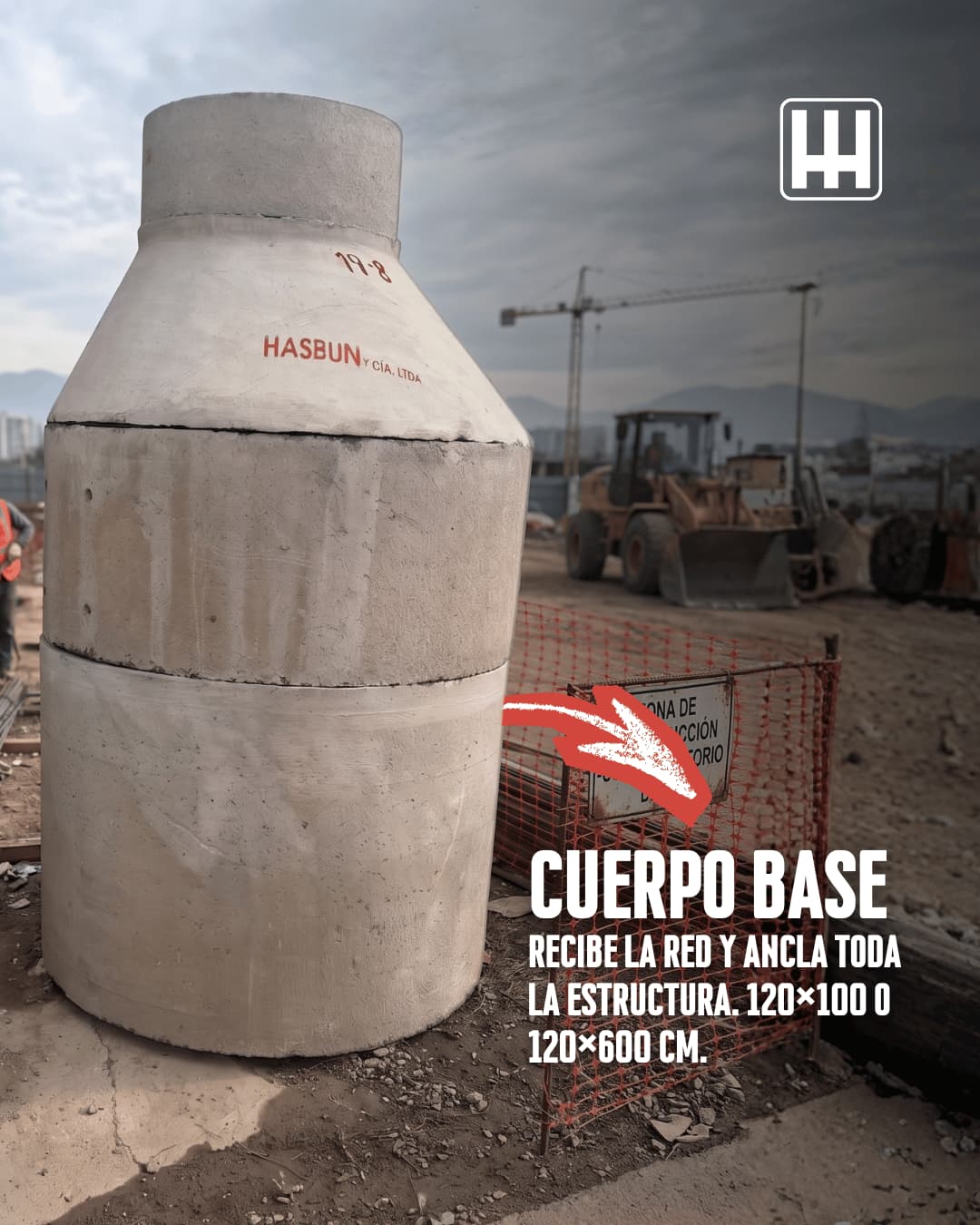 cuerpo base de hormigon