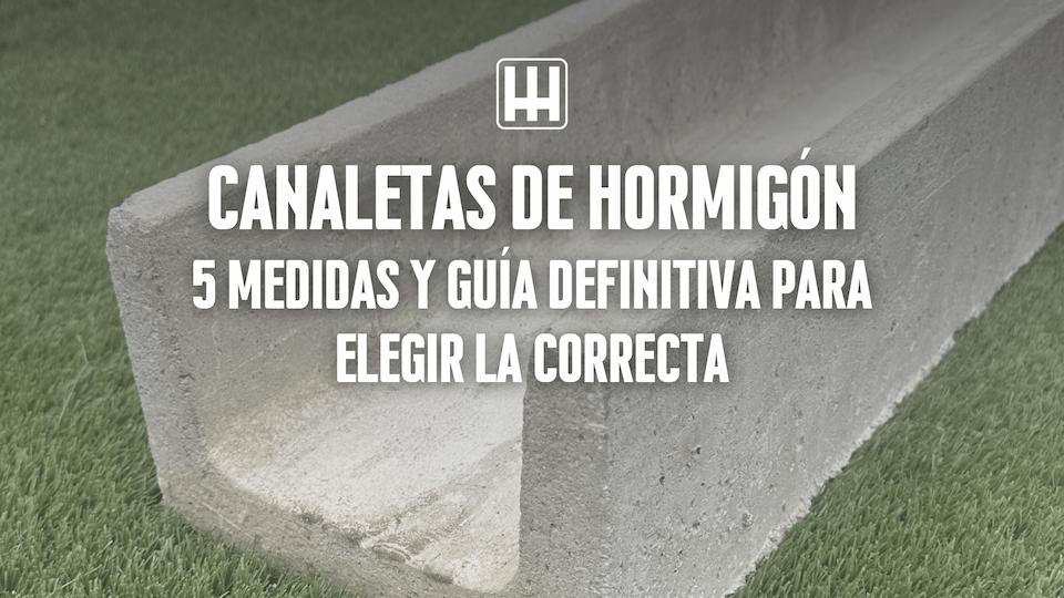 portada canaletas de hormigón